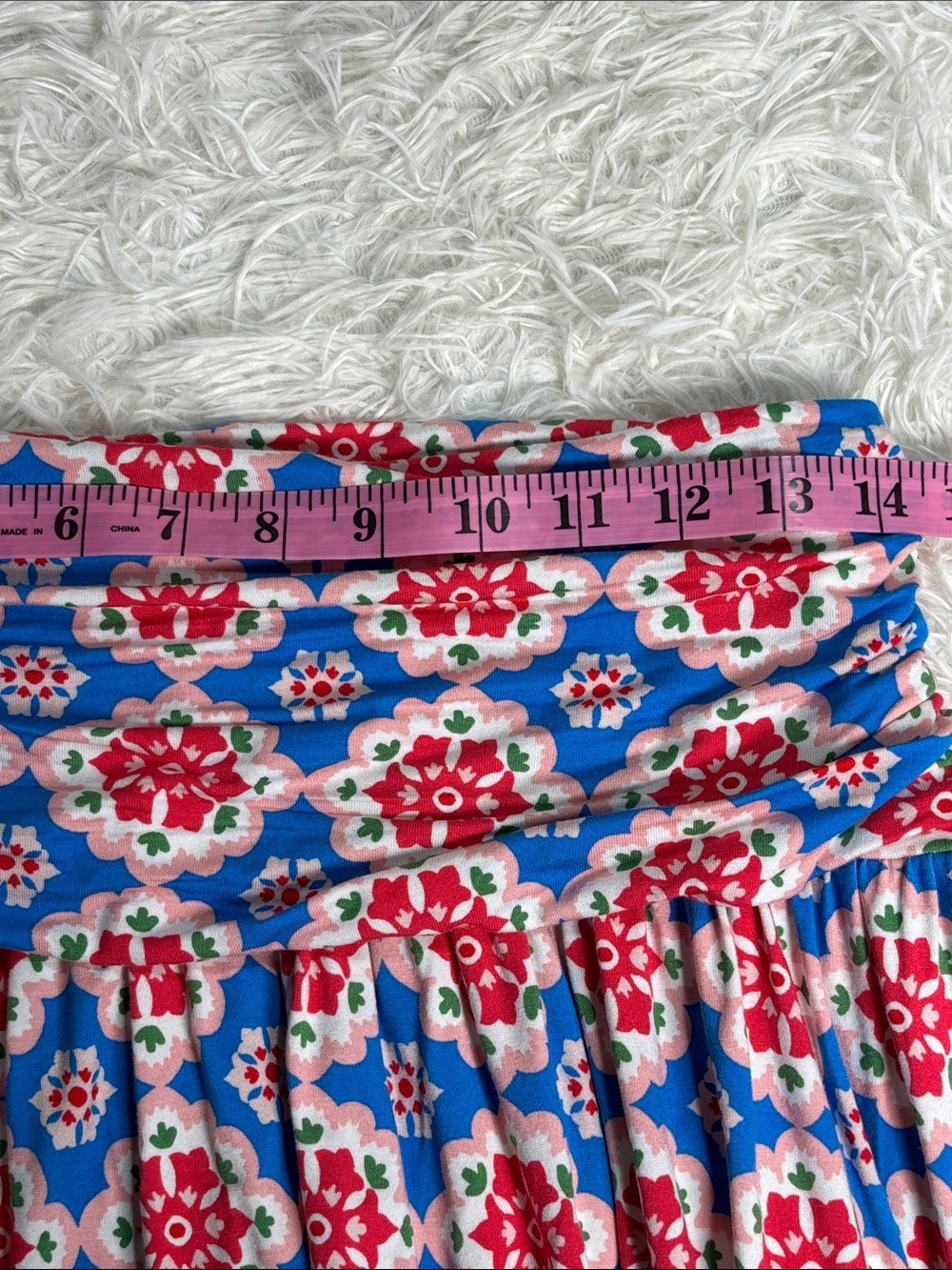 Biden Printed Blue Floral Maxi Skirt - Picture 6 of 7